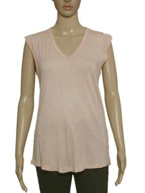 Zadig & Voltaire Brooklyn Tee Pink Cap Sleeve Top T Shirt M
